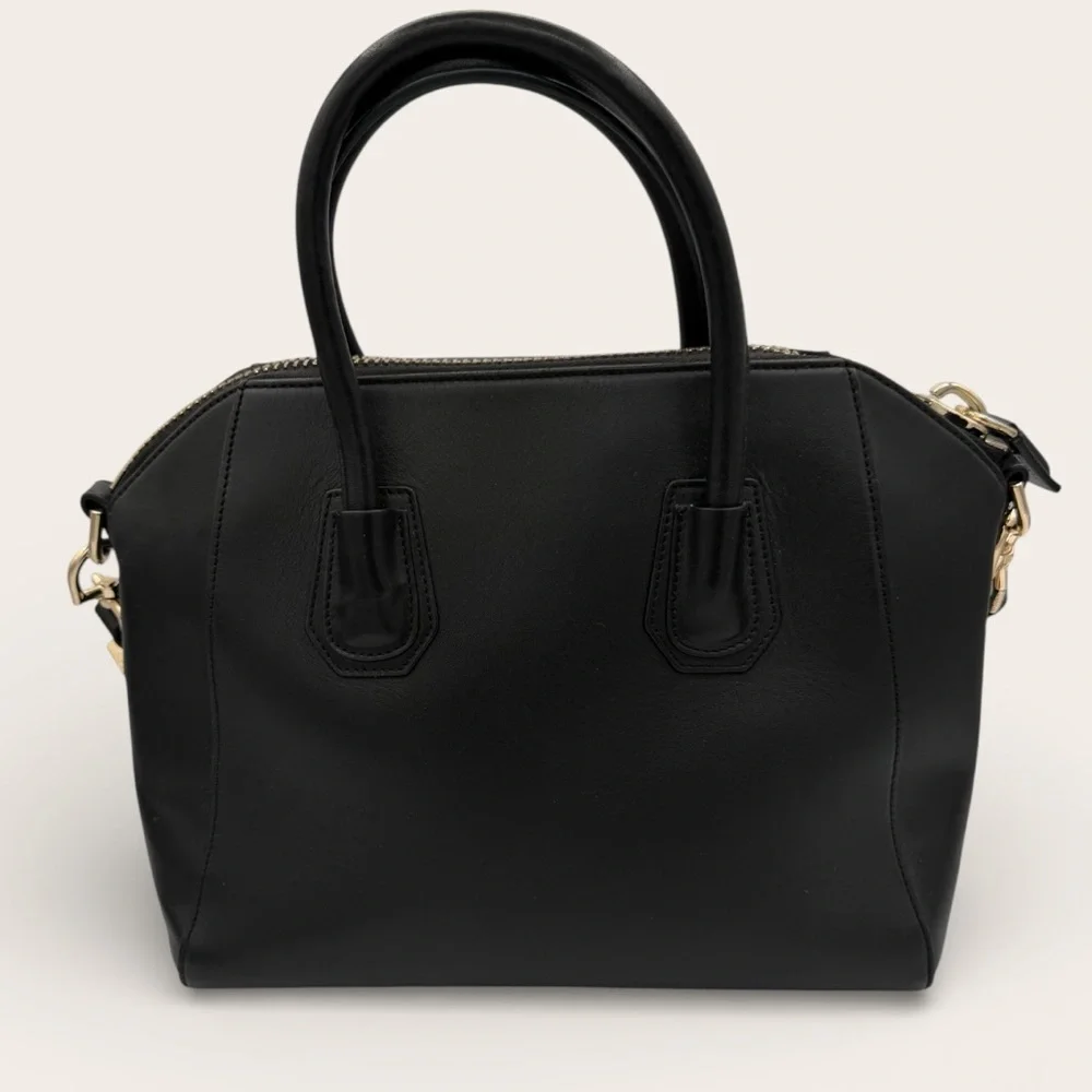 Givenchy Antigona Small Black Leather Satchel Top Handle Crossbody Bag - Picture 2 of 7